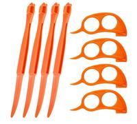 Mabor 8Pcs Orange Peeler Tool Plastic Fruit Peeler for Kiwi Lemon Grapefruit Citrus Peelers Easy Open Orange Ring Strip Peelers Kitchen Gadget Accessories