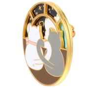 Mabor Anime Cat Enamel Pin Rotatable Cute Couple Cats Alloy Metal Brooch Lapel Pins Cat Enamel Brooch Pins for Jackets Hats Decoration(1 Pcs)