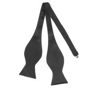 Mabor Bow Ties for Men Self Tie, Black Bowtie for Tuxedo Wedding Formal Self-Tied Bow Ties for Men Boys, Solid Color