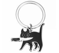 Mabor Cat Lover Gifts Black Cat Stuff Keychain For Dad Mom Cool Stuff Themed Decor Funny Halloween Basket Christmas Gifts For Lovers Teen Women