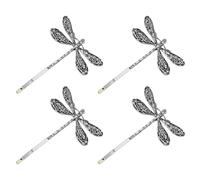 Mabor Dragonfly Hair Clip, Silver Antique Decorative Bobby Pins for Prom Birthday Party Wedding Retro Hair Styling Pins Accessories for Women Girls Bride French Hairpins