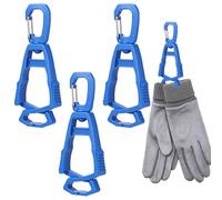 Mabor Glove Clips for Work Glove Holders, Gloves Holder Clips, 3Pcs Work Gloves Holder for Duty Belt, Belt Clip for Construction Worker Mitten Grabber, Blue