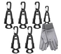 Mabor Glove Clips for Work Glove Holders, Gloves Holder Clips, 5Pcs Work Gloves Holder for Duty Belt, Belt Clip for Construction Worker Mitten Grabber, Black