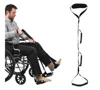 Mabor Leg Lifter Strap with Handgrips & Foot Loop, Recovery Aid for After Hip Replacement & Knee Surgery, Assist Getting in/Out of Bed, Chair, Wheelchair