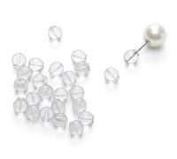 Mabor Pack of 50 Ball Earrings Stopper TPE Earring Backs Anti-Pike Stud Closure Universal Earring Studs Clasp for All Types of Earrings