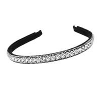 Mabor Rhinestone Headband for Women - Sparkling Silver Bling Hair Band, Diamond-Like Headpiece