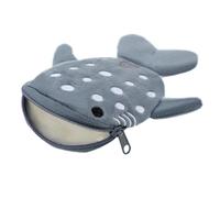 Mabor Shark Coin Pouch, Cute Cartoon Change Purse, Portable Zipper Small Wallet, Mini Keychain Purse for Women