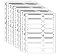 Mabor Waterproof Name Labels, 160Pcs Stick on Name Stickers for Water Bottles, Write on Self Laminating Labels for Baby Day Care