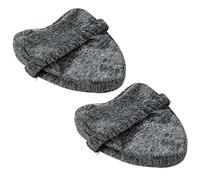 MABOZOO 2 PCS Replacement Leg Pillowcase,Knee Pillow Cover ONLY - Pillow Cover for Heart Shaped Knee Pillow,Dark Grey