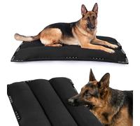 MABOZOO Chew-Proof Dog Bed with Metal Rivets, Durable Kennel Mat for Aggressive Chewers, Waterproof Crate Pad with Shredded Foam Fill for Medium Dogs (Indoor/Outdoor Use)