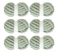 MABOZOO Chunky Yarn for Crocheting 6 Pack,Sage Green Fluffy Jumbo Chenille Yarn,Soft Plush Yarn Bulky,Giant Thick Fuzzy Yarn for Hand Knitting or Arm Knitting (31.7 yds,8 oz Each Skein)