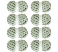 MABOZOO Chunky Yarn for Crocheting 8 Pack,Sage Green Fluffy Jumbo Chenille Yarn,Soft Plush Yarn Bulky,Giant Thick Fuzzy Yarn for Hand Knitting or Arm Knitting (31.7 yds,8 oz Each Skein)