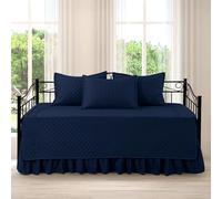 MABOZOO Daybed Covers Sets with Bedskirt for Twin Bed,5 Piece All Season Twin Size Cozy Double Sided-Quilting,Daybed Comforter Bedspread with Shames 75"x39"