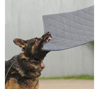 MABOZOO Indestructible Dog Bed, Chew Proof Crate Pad for Aggressive Chewers - Machine Washable Quilted Mat for Small Dogs - Durable Grey Kennel Pad (22x35 in)