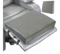 MABOZOO Wedge Recliner Leg Pillow, Foam Extra Large Foot Rest Cushion with Adjustable Straps, Recliner Footrest Extender Leg Elevation Pillow Wedge Pillow for Recliner, Bed, Sofa, Couch (Gray)