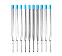 Mabta 10Pcs Ballpoint Pens Refills Ink Pen Refills 1.0mm Point Pen Refills Ball Points Pen Refills Metal Ballpoint Pen Refills