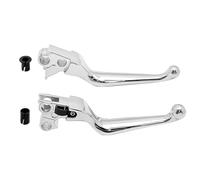 Mabutingti Brake Lever and Clutch Lever for Harley Davidson Sportster 883 1200 Softail Dyna Electra Glide Road King Fat Boy Night Train Street Bob (A-Chrome)