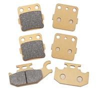 Mabutingti Semi-Metallic-Pro Front & Rear Brake Pads for Yamaha Kodiak 400 450 Wolverine 450 Grizzly 400 450
