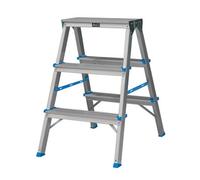 Mac Allister 3 Tread Aluminium Step Ladder (H)0.65M