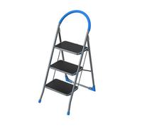 Mac Allister 3 Tread Steel Foldable Step Stool (H)1.16M