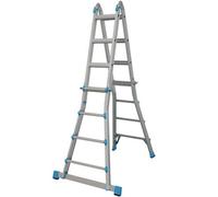 Mac Allister 3-Way 4.25M Aluminium Combination Ladder