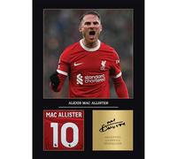 Mac Allister Gift Signed A4 Print Display Unframed Liverpool Gifts For Boys Digitally Reproduced Signature Liverpool Gifts For Men LFC (Framed)