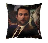 Mac and Charlie Stare at Each Other Funny Meme Square Throw Pillow Case Cushion Cover Pillowcase