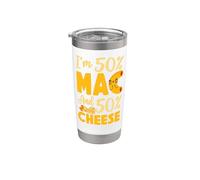 Mac and Cheese I'm 50% Mac and 50% Cheese Stainless Steel Insulated Tumbler