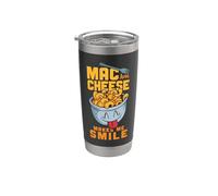 Mac and Cheese Mac & Cheese Makes Me Smile Stainless Steel Insulated Tumbler