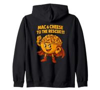 Mac And Cheese To The Rescue Funny Food Humor Zip Hoodie