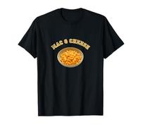 Mac & Cheese Collegej Varsity Team Spirit Fun Ironic T-Shirt