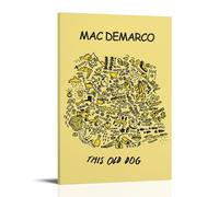 Mac Demarco Poster This Old Dog Album Poster Canvas Wall Art Decor Painting for Home Living Room Bedroom 08x12inch(20x30cm) Frame-style