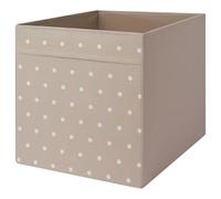 MAC Drona Storage Box 33x38x33 cm Office/home Storage Box Perfect for Everything. Foldable Storage Organizer Boxes for Shelving Unit Bedroom, Wardrobe, and Toys, Children, (1 Pack, Dotted/beige)