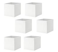 MAC Drona Storage Box 33x38x33 cm Office/home Storage Box Perfect for Everything. Foldable Storage Organizer Boxes for Shelving Unit Bedroom, Wardrobe, and Toys, Children, (6 Pack, White)