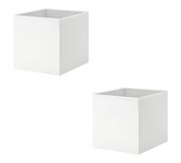 MAC Drona Storage Box 33x38x33 cm Office/home Storage Box Perfect for Everything. Foldable Storage Organizer Boxes for Shelving Unit Bedroom, Wardrobe, and Toys, Children, (2 Pack, White)