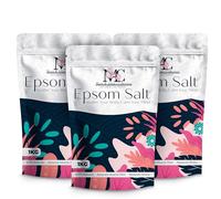 MAC Epsom Bath Salts - 100% Pure Epsom Salts, Our Magnesium Sulphate Bath Salts are Premium Bath Salts for Men and Women, Magnesium Bath Salts for Muscle Soak - Epsom Salts 1kg (3 Pack)