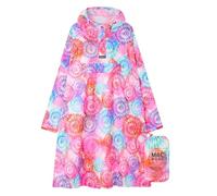 Mac in a Sac Festival Poncho - Packable Waterproof Cape - Unisex - Highly Breathable (8,000gsm) - Adjustable Snap Sides - Tie Dye
