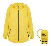 Mac in a Sac - Mini Origin II - Packable Waterproof Jacket for Boys & Girls - Lightweight and Breathable Raincoat that Packs into its own Bag - Yellow - 8-10 Years