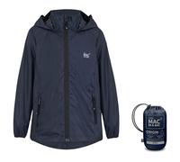 Mac in a Sac - Mini Origin II - Packable Waterproof Jacket for Boys & Girls - Lightweight and Breathable Raincoat that Packs into its own Bag - Navy - 11-13 years