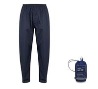 Mac in a Sac - Mini Origin II - Packable Waterproof Overtrousers for Boys & Girls - Lightweight and Breathable Rain Trousers That Packs into its own Bag - Navy - 2-4 Years