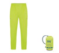 Mac in a Sac - Origin II - Packable Waterproof Full Zip Overtrousers for Men & Women - Lightweight and Breathable Rain Trousers That Packs into its own Bag - Neon Yellow - XL