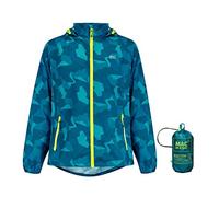 Mac in a Sac - Origin II - Waterproof Packable Jacket for Men & Women - Teal Camo - XXS