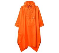 Mac in a Sac - Poncho - Packable Waterproof Cape for Men & Women - Lightweight and Breathable Rain Jacket with Hood that Packs into its own Bag - Neon Orange - One-Size