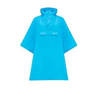 Mac in a Sac - Poncho - Packable Waterproof Cape for Men & Women - Lightweight and Breathable Rain Hooded Jacket - Neon Blue - One-Size