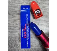 MAC Keith Haring Viva Glam Velvet Matte Lipstick Canal Blue NEW Boxed