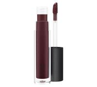 MAC Lipglass Purple Mocha Gloss - Blackened Plum Pearl, Glass Shine, Hydrating