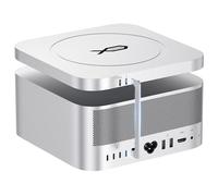 Mac Mate Studio Docking Station, Beelink EX Mate Studio 80Gbps USB-C Port, Dual M.2 2280 SSD Slots, Supporting PCle 3.0/4.0/5.0 SSD (up to 16TB),15W USB C PD3.0 Port