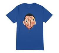 Mac Miller Official Merch Balloonerism Album Cover T-Shirt, Blue, L