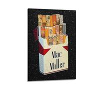 MAC MILLERPoster Wall Art Canvas Aesthetic Music And Movie Decoration Living Room Bedroom 12x18inch(30x45cm) Frame-style