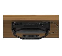 Mac Mini Cooling Fan Mount, IFCASE Behind Monitor, Under Desk, Wall Mount Cooling Fan Stand for Mac Mini 2010 to 2023 M2 Compatible VESA Holder with Anti-Scratch Pad (Black)